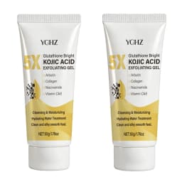 Kojic Acid Deep Cleansing Exfoliating Gel, Evens Out Skin Tone, Eliminates Dark Spots and Dullness, Long-Lasting Moisturizing, Cleans Pores - Non-Greasy, Suitable for Both Men and Women - Whitening and Moisturizing, for Day and Night Use, 50g