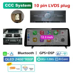 CCC CIC System Carplay for BMW X5 E70 X6 E71 2008 2009 2010 2011 2012 2013 Android 16 DSP Stereo Car Multimedia Radio Player BT