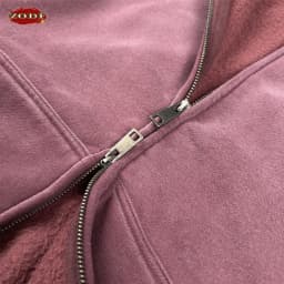 ZODF Retro Winter 400gsm Monkey Washed Fleece Zipper Hoodie Unisex Boxyfit Distressed High Street Hooded Jackets Outwears HY1330
