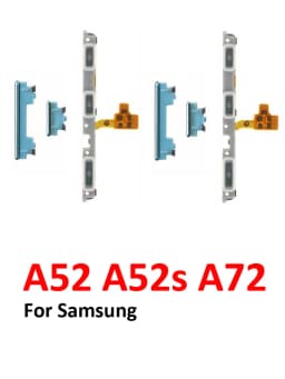 Phone Power Volume Button For Samsung Galaxy A52 A52s A72 LTE 5G New On Off Up Down External Key Internal Flex Cable Parts