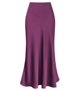 Spring Summer Women's Clothing New Style Silky Texture Forged Surface Acetic Acid Hanging High Waist Fish Tail Half Skirt Women