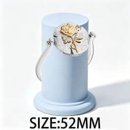 2026 New 925 Silver Sparkling Heart Shaped Rose Sun Moon Women's Seal Ring Display Tool DIY Exquisite Charm Jewelry Gift