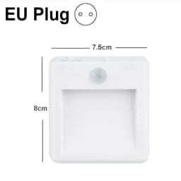 LED Night Light With Motion Sensor EU US UK AU Plug Lamps Children'S Night Lights For Bedside Table Bedroom Stair Kitchen