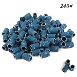 1000pcs Nail Sanding Bands Nail Drill Bit Caps Accessories for Manicure Gel Polish Removing Manicure Tool 80# 120# 180# 240# Set