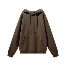 ZODF New Winter Men Basic Thick Fleece 345gsm Hoodies Casual Loose Hip Hop Unisex Hooded Sweatshirt Pullovers Tracksuits HY0010