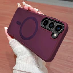 For Magsafe Translucent Case For Samsung Galaxy S26 S25 FE S24 Ultra S23 S22 Plus Shockproof Magnetic Wireless Charging Cover