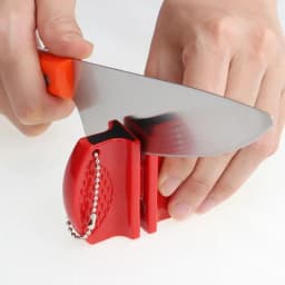 1pcs Mini Knife Sharpener Rough And Delicate Double Sided Sharpener Portable Ceramic Sharpener Pocket Outdoor Camping And Hiking