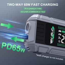 6-in-1 8000A Portable Emergency Jump Starter Features a 150PSI Air Compressor, a Barbecue Blower, and Can Also Charge Mobile Phones and Tablets.