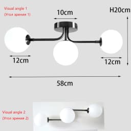 TINLAIBOR Simplicity Acrylic White Ball Ceiling Light G9 Bulbs Aisle Corridor Porch Bedroom Cloakroom Art Ceiling Lamp