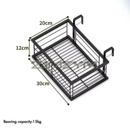 Flower Pot Organizer Storage Basket Rack Hanging Rack Closet Holders Balcony Rail Planter Shelf Fence Railing Flower Pots Holder