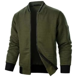New Mens Long Sleeve Zipper Jacket Coats Stand Up Sweatshirts Outdoor Streetwear Autumn Warm Solid Color Baseball Jacket Men