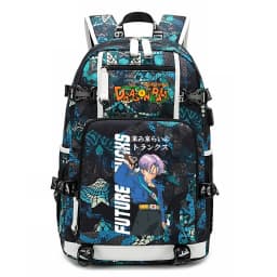 Dragon Ball Z Anime Print Student Backpack Large Capacity Casual Daypack for Kids Teen Boys Girls School Travel