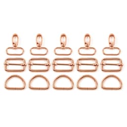 5Sets 20/25/32/38mm Metal D Ring Swivel Lobster Buckle for Bag Webbing Strap Hook Dog Collar Adjust Slider Clasp Sewing Hardware