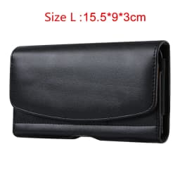Universal Leather Phone Holster Belt Case Mobile Phone Bag For iPhone 14 13 Samsung Huawei Xiaomi Men Waist Bag Pouch Pack