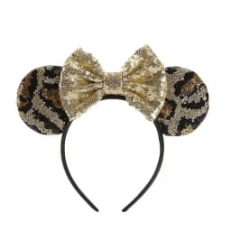Anime Mouse Ears Headhand Cosplay Kawaii Cartoon Elastic Hair Accessories Party Sequin Bows Hairband Toys Children Adults Gift