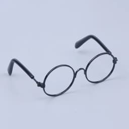 DIY Doll Dressing Accessories High Quality 20cm Dolls Glasses 3 Color Round Frame Lensless Eyewear Toy Miniature Eyeglasses