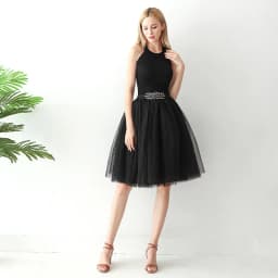 New Pink High-waisted Gauze Puffy Skirts Soft Yarn Fashion Tutu Short Skirt Women Dress