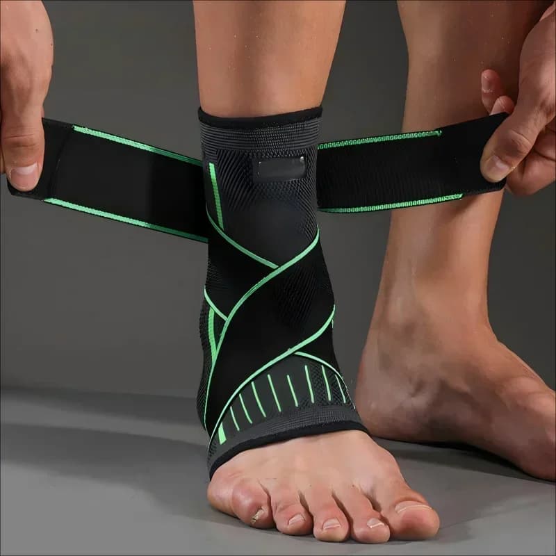 VBOSI Ankle Brace Compression Support Sleeve with Adjustable Strap for Men Women, Breathable Knitted Ankle Support for Sprain, S