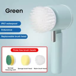 Multi-functional Electric Cleaning Brush for Kitchen and Bathroom - Wireless Handheld Power Scrubber for Dishes, Pots, and Pans