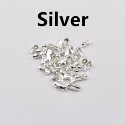 100-200Pcs/Lot 1.5-3.2 mm Ball Beads Chain Connectors Clasps Diy Jewelry Chains Accessories Making Supplies