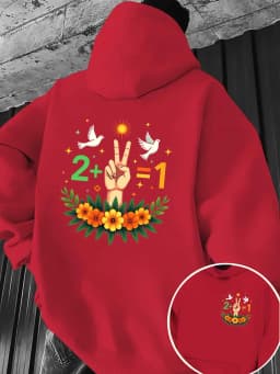 equation Middle eastern Kurdish Peace Sign Men's hoodies