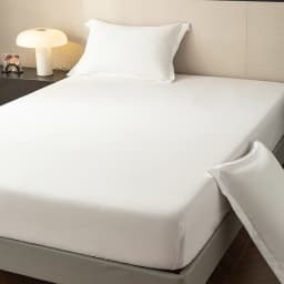 High Quality Fitted Sheet - Microfiber Soft Touch, Deep Pocket 25cm, Wrinkle Free Anti-Slip, Solid Color Twin/Full/Queen/King
