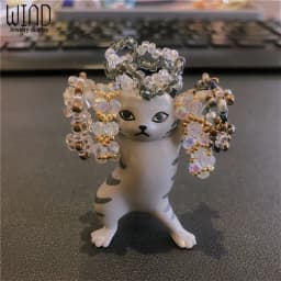 Cute cat earring rack display rack personalized creative jewelry rack display ring rack jewelry shooting props