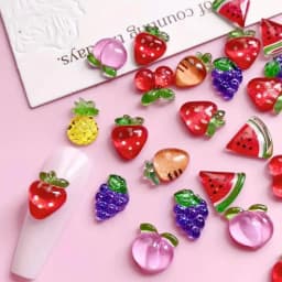 50pcs Gradient Gummy Bear Nail Art Charms Y2K Kawaii Bear Resin Design Nail Rhinestones DIY Cartoon Soft Candy Nail Accessories