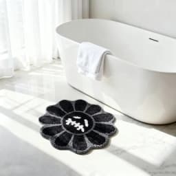 VIKAMA Gothic Sunflower Non-Slip Floor Mat Absorbent Bathroom Living Room Bedroom Bedside Carpet Home Decorative Rug