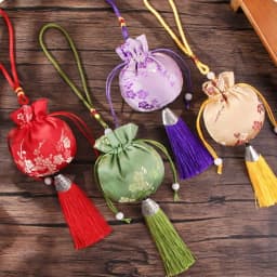 Dragon Boat Festival Sachet Plum Flower Pattern Pouch Hanfu Decoration Brocade Ethnic Style Jewelry Storage Bags Graduation Gift