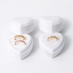 Velvet Heart Ring Box Proposal Engagement Romantic Luxury Jewelry Gift Box Wholesale Custom Logo Bulk Supplier Factory Direct