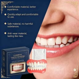 Natural Full Set Dentures Upper & Lower 2026 New Silicone False Teeth Soft Comfort Fit Oral Accessories Improve Smile Confidence
