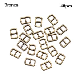 20/40pcs 4.5mm Mini Metal Tri-glide Belt Buckle Doll Bags Buckles DIY Doll Clothes Ultra-small Buttons Shoes Sewing Accessories