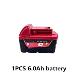 M18 For Milwaukee 18V Power Tool Battery, Charger BR XC M18B5 48-11-1860, Built-in 18650 Power Tool Battery 6.0Ah/9.0Ah/12.0Ah