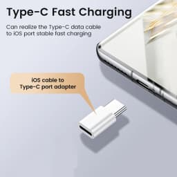 USB Type C to Lightning Adapter High Speed Data Transfer Fast Charging Lightning Female to USB C Male Converter For iPhone 15 16