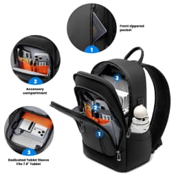 Heroic Knight Multifunction Male Chest Bag With USB Lightweight Leisure Shoulder Bag Business Anti-theft Weekend Commute Daypack