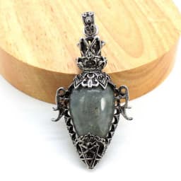Water Drop Crystal Pendulum for Dowsing Spiritual Divination Natural Amethyst Rose Quartz Onyx Antique Pendulums Pendant Pendulo