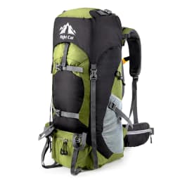Hiking Backpacks 70L Camping Backpacking Packs for Men Women Lightweight Outdoor for Traveling, No Internal Frame