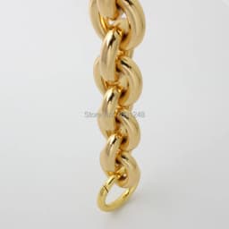 New 27mm k gold thick round aluminum chain+ring Light weight bags strap bag parts handles easy matching Accessory Handbag Straps