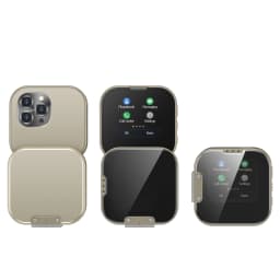 SERVO I19 ROTATE Touch Screen Mini Mobile Phone 2G 2SIM Magic Voice Bluetooth Dial FM Radio 90° Rotating Small Feature Cellphone