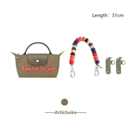 Colored Beading Bag Handle For Longchamp Mini Pearl Chain Bag Strap Shoulder Strap Bag Decoration Bag Replacement Accessories