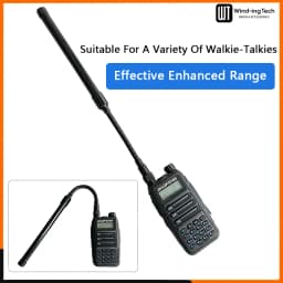 Gooseneck Tactical Antenna UV-25 AR-152 VHF UHF Foldable Antenna For Baofeng UV-18 Pro MAX UV-5R Quansheng UV-K5 UV-K6 Ham Radio
