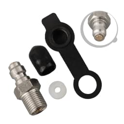 8MM M10x1 Adapter Pneumatic Quick Coupler Reliable Connection Secure Thread Fittings Convenient Dust Cap High-Quality Material