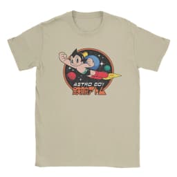 Astro Boy T-Shirts Men Vintage Cotton Tee Shirt Crew Neck Short Sleeve T Shirt Gift Idea Clothes