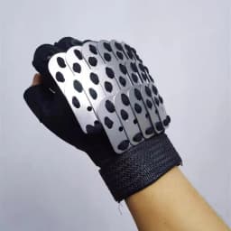 Metal Scale Armor Tactical Techwear Fingerless Gloves Man Woman Sci-fi Mecha Vintage Gothic Punk Hand Guard Cosplay Accessories