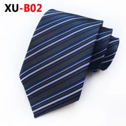 Polyester Jacquard Necktie 8 Cm Stripe Tie Business Casual Plaid Corbatas for Wedding Party Men Accessories Valentines Gift