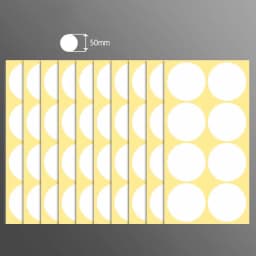 15Sheets/Pack White Round Spot Circles Sealing Stiker Paper Labels DIY Dot Stickers Adhesive Package Label Decoration