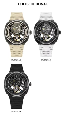 Couple Automatic Watches Luxury Skeleton Mechanical Watch Waterproof Stainless Steel Luminous Wristwatch Gorman Watches DG Brigh