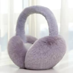 Solid Color Folding Plush Ear Warmer Fashion Winter Earmuffs Thermal Cold Protection Ear Cover Outdoor Skiing Cycling Earflap