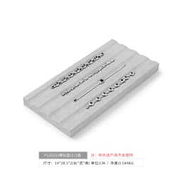 Oirlv Gray Jewelry Display Set Shop Cabinet Display Props Necklace Display Bust Jewelry Store Ring Earrings Bangle Tray